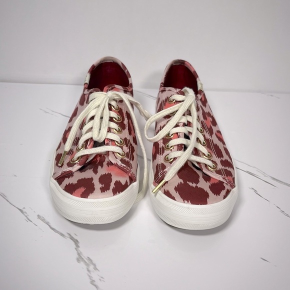 kate spade Shoes - Kate Spade Keds Women’s Baby Pink Leopard Casual Cutesy Feminine Sneakers Size 7